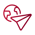 Icon_ White_ Travel Paper Plane Streamline Streamline Light 3.0
